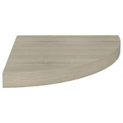 Plutajuca kutna polica boja hrasta 35 x 35 x 3,8 cm MDF