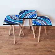Hanah Home Set klub stocica 3Shp25, 3 komada, Šarena