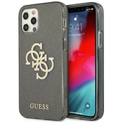Guess GUHCP12LPCUGL4GBK iPhone 12 Pro Max 6,7 black hard case Glitter 4G Big Logo (GUHCP12LPCUGL4GBK)