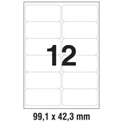 ETIKETE LK 99,1X42,3MM POLIESTER PK25L ZWECKFORM 4772-25 PROZORNE