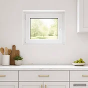 vidaXL Okno za klet RISOR 50 x 55 cm PVC in steklo