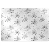 Decormat Zaščitna podloga za stol Leaves without color 140x100 cm 15 cm