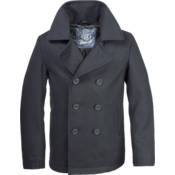 Brandit Pea Coat noški plašč, črn