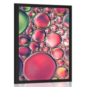 Plakat abstraktne kaplje olja - 40x60 white