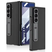 Overboard Ovitek GKK za Samsung Galaxy Z Fold7 5G s steklom in stojalom - črn