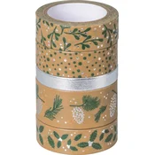 Heyda 203584530 Dekorativni trak Green/Silver Natural 1