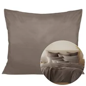 Darymex Prevleka za vzglavnik 70x80 100% BOMBAŽ saten, sepia rjava, gladka