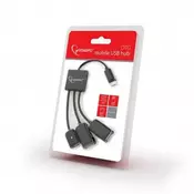 Gembird MicroUSB cvorište za telefone 2 x USB 2.0 + 1 x MicroUSB(ženski) za punjenje | UHB-OTG-02