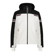 CMP MAN JACKET ZIP HOOD, moška smučarska jakna, bela 35W0087