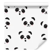 Tapeta s simpatičnimi pandami za dnevno sobo in spalnico 50x1000 cm