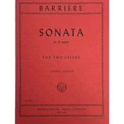 BARRIERE:SONATA IN G MAJOR FOR TWO CELLOS