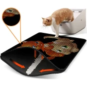 Aberto Design Prostorika za toalet za macke Nrszn0100, 45 x 60 cm, Crna