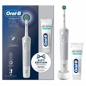 ORAL-B elektricna zubna cetkica Vitality Pro white + Oral-B Pro, 75ml