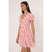 Trendyol Milla Ženska haljina Twoss25El00789, Roze