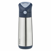 b.box termo steklenička s slamico, 500 ml midnight