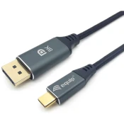 EQUIP USB 3.1 Type C DisplayPort 1.4 transformator Crno 3m 133423