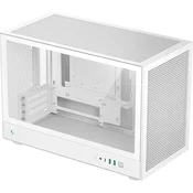 Računalniško ohišje DeepCool CH260, Micro-ATX, kajeno steklo, belo