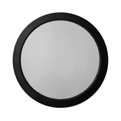 LED stropno svetlo ROUND LED/24W/230V 4000K precnika 28,8 cm crna