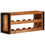 Vidaxl Stojalo za vino Rjava 100 x 45 x 33 cm Masiven les akacije