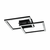 EGLO LED plafonjera LEJIAS 21W 45x45 cm crna kristalni efekat 99799