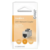 Nedis CCGB89015ME Adapter, RJ45 , CAT6a / CAT7, Metalni