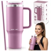 Berdsen Termo lonček s slamico 1180 ml roza J-378802