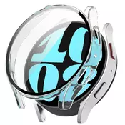 Ovitek z zaščito zaslona Techsuit Defense360 Pro za Samsung Galaxy Watch6 (44mm) - prozoren