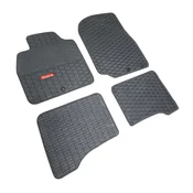 Rubber car mats Toyota Landcruiser J100 2002-2007 (grey, grey edging)
