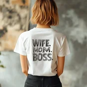 Camiseta Majica sa štampanim printom Cam 886, Ženska, Bela