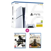 PlayStation 5 (Slim) 1TB + Ghost of Yotei + Ghost of Tsushima Director’s Cut igralne konzole