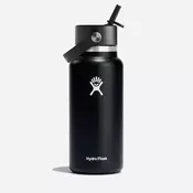Hydro Flask 32 Oz Wide Flex Straw Cap Bottle black