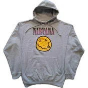 Nirvana Xerox Happy Face Pink Grey XL Kapuco