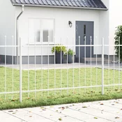 Vrtna Ograda 5 pcs Bijelo 8,5 x 1 m Celik s prahom