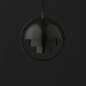 GUBI obesek Multi-Lite, O 36 cm, črna/črna - Dnevna soba/jedilnica - Dizajn - Kovina