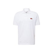 Pamucna polo majica Lacoste x Netflix boja: bijela, s aplikacijom