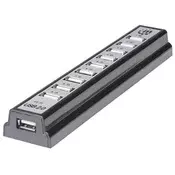 Manhattan - USB HUB 10port Manhattan 161572 2.0/480Mbps/Crni