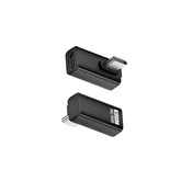 INF 240W 80Gbps USB-C Adapter Ženski na Moški - Pravi Kot (2-Pack) Black, (5000291556)
