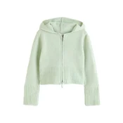Next Pletena jopa pastelno zelena
