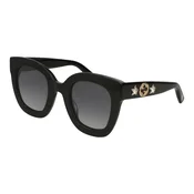 Gucci GG0208S 001 ONE SIZE (49) Črna/Siva