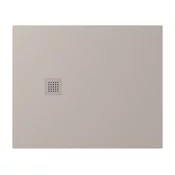 TRENECA Pladenj za prhanje iz litega marmorja 110x90 cm, ki ga je mogoče rezati po vaših željah, bež mat - Bež - 110x90x3 cm - Polysan - TRENECA - 24 - Liti marmor - 1100 - Pravokotni - 900 - 30 - 90 - 14