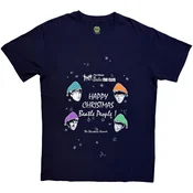 The Beatles Happy Christmas Majica s kratkimi rokavi Navy Blue L