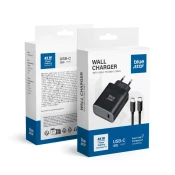 Blue Star Mrežni polnilnik za mobilni telefon Blue Star USB-C QC4.0 PD 3A 45 W + kabel USB-C na USB-C TFB-TC-45WPD, črn