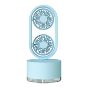 Generic Majhen ventilator za gospodinjstvo s stresajočo glavo, majhen električni ventilator USB, (21126010)