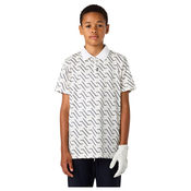 Otroška majica CCM Polo Print Blanc S