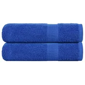 Vidaxl Brisače za roke FROGN 2 kosa modre 50x100 cm 360 g/m2