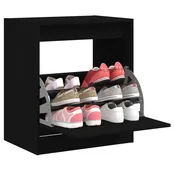 Vidaxl vidaXL Omarica za čevlje črna 60x42x69 cm material na osnovi lesa