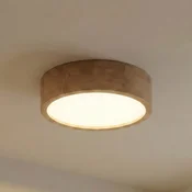 TEMAR LIGHTING Stropna svetilka Cleo, O 38 cm, 3-svetlobna, hrastov les, E27 - Dnevna soba/jedilnica - Sodobni