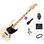 Fender Squier Affinity Series Active Jazz Bass MN SET 2 Olympic White Električna bas kitara
