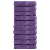 Vidaxl Premium brisače SOLUND 10 kos vijolična 70x140cm 600 g/m2