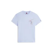 Tommy Jeans Majica CITY SIGN chamois/svetlo modra/sliva/črna